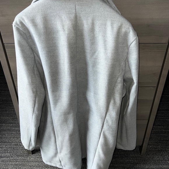 Men’s gray pea coat size small - Picture 2 of 2